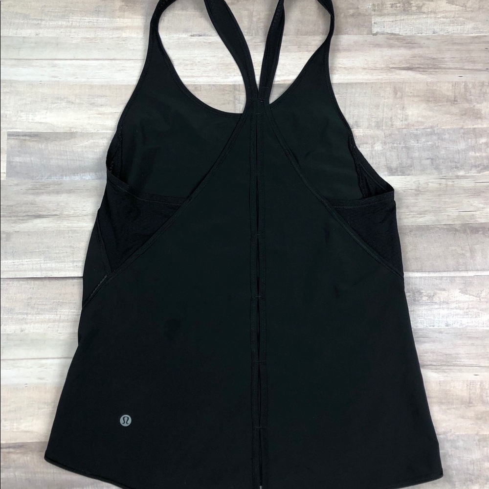 lululemon athletica Black Racerback Tank Top